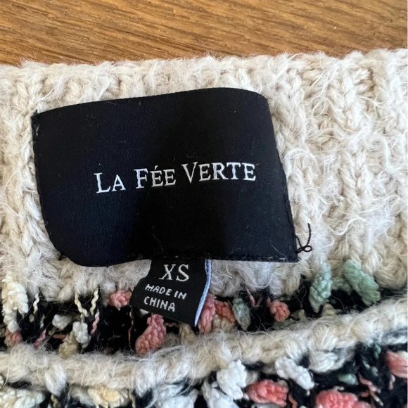 Anthropologie La Fee Verte Knit Confetti Sweater | XS - Picture 5 of 6